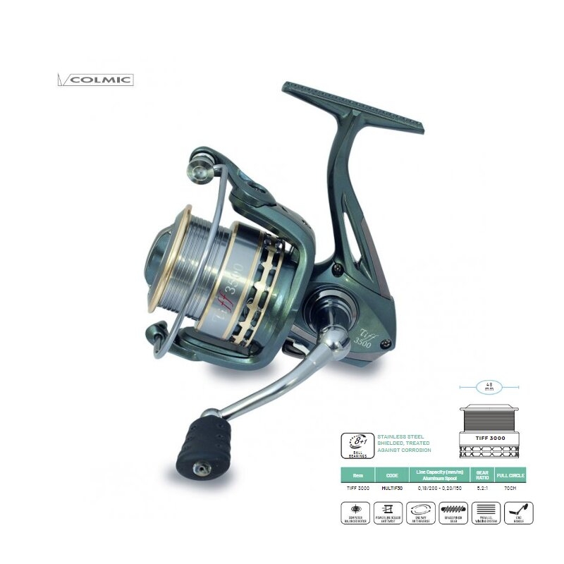 carrete de pesca colmic tiff 3000